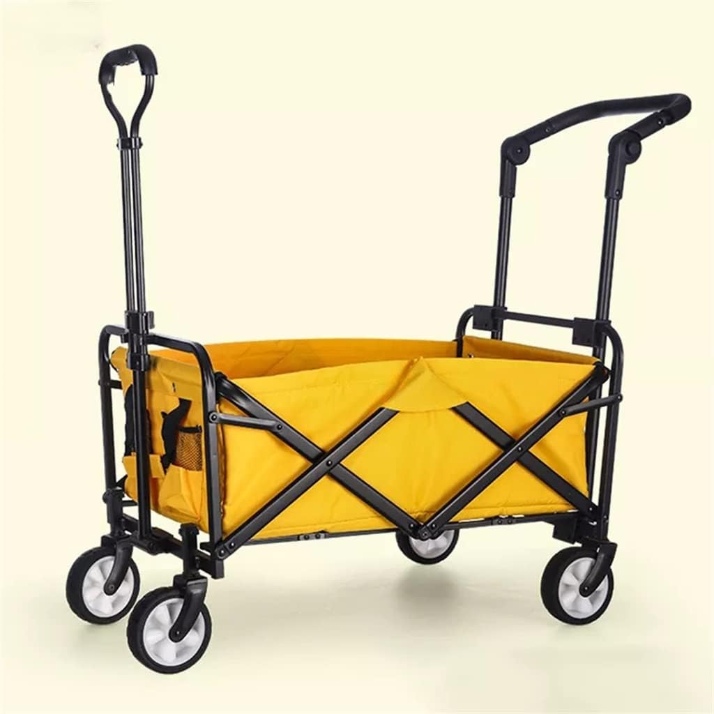 JSEIAJB Portable Garden Carts Leisure Camping Wagon Beach Cart Folding