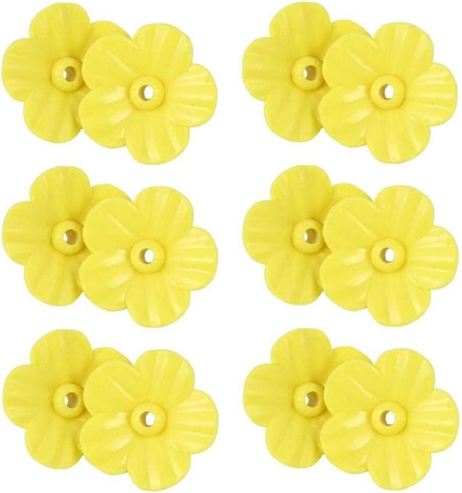 12pcs Birds Replacement Flowers Yellow Feeder Replacement Flower Flower for Feeder Use