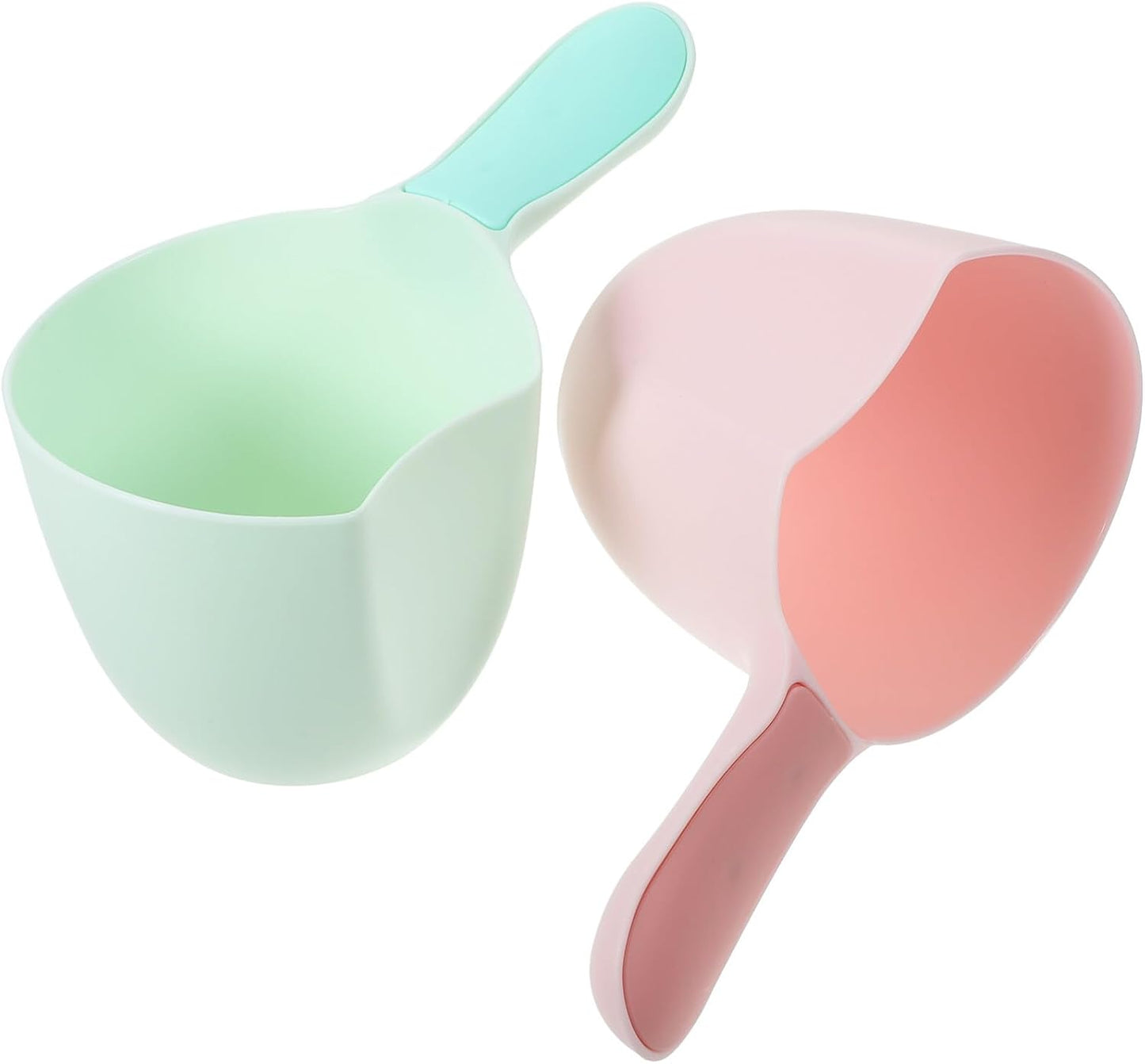 2Pcs Plastic Water Ladle for Kitchen Bathing and Plant Watering Lightweight Deep Scoop Easy to Clean Multipurpose Water Dip Dipper for Home and Garden