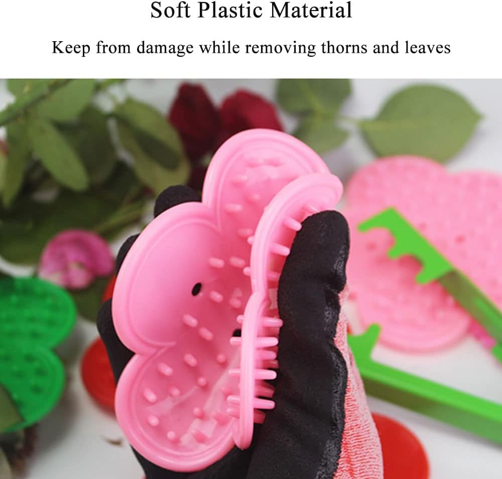 SEIWEI Plastic Rose Stripper Thorn Leaf Stripping Tool Rose Stem Remover Removal Tools Floral Arrangement for Garden Flower (Blue)