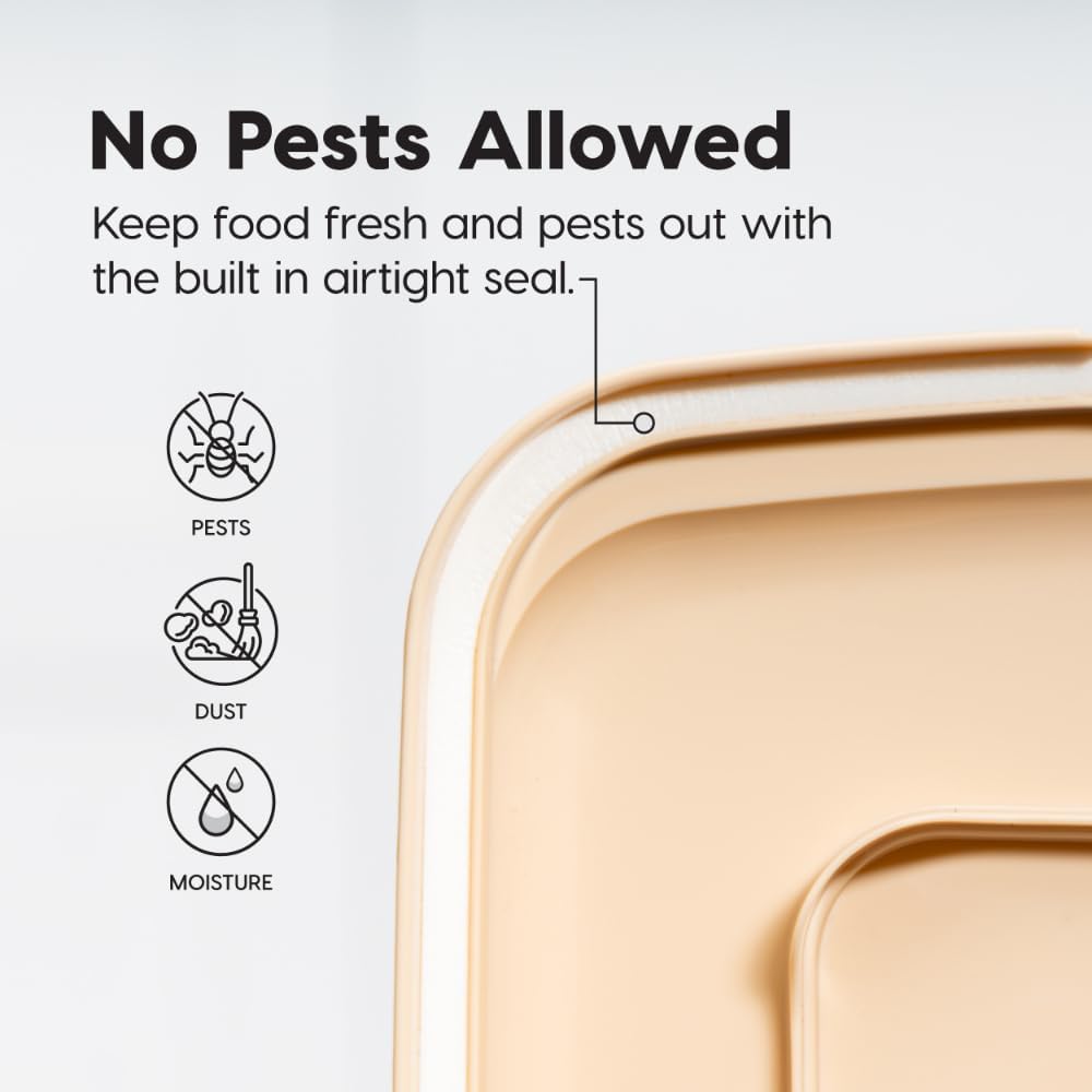 IRIS USA Airtight Dog Food Storage Container, WeatherPro, Up to 40 lbs
