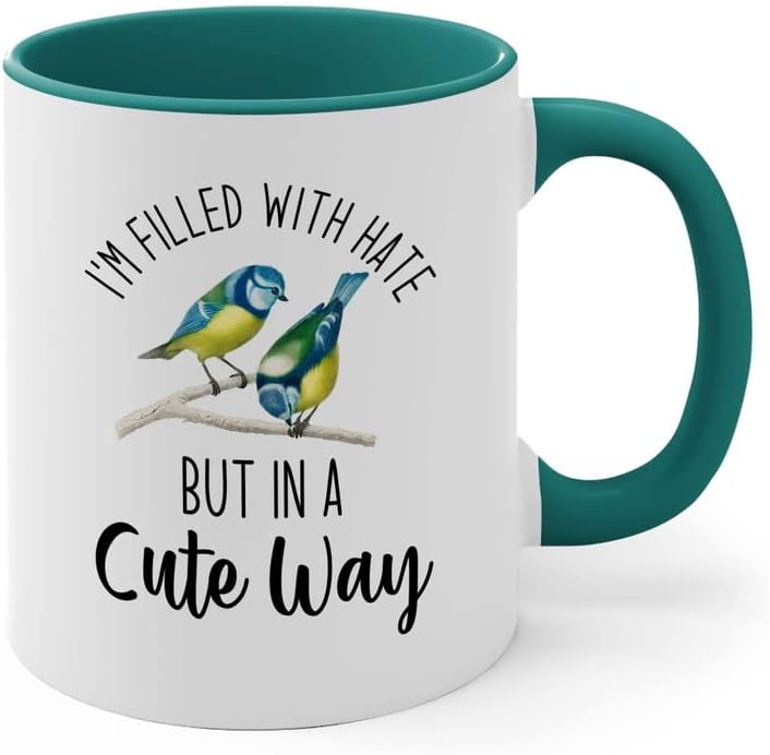 Bird Lover Two Tone Green Edition 11oz - Hate Cute Way - Hummingbird N