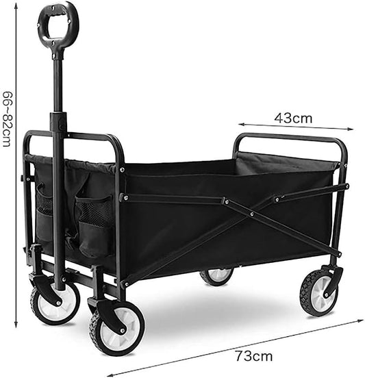 Handcart, Folding Garden Trolley Cart Heavy Duty Wagon Multi-Function 