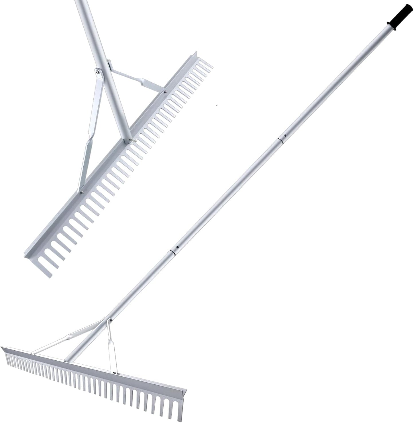36 Inch Aluminum Landscape Rake, Garden Rake, Heavy Duty Rakes for Law