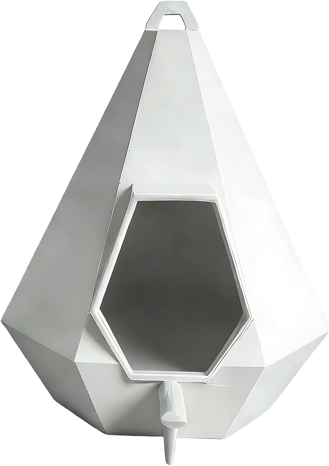 Wild Bird Feeder - Teardrop Semi-Enclosed Roof, Habitat Feeder for Animal Pet Home Balcony Yard Garden Patio Indoor Outdoor Backyard Feeding Station Garden Accessories