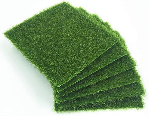 30Pcs Grass Mat Green Artificial Lawns 15x15cm Small Turf Carpets Fake Sod Home Garden Moss for Home Floor Wedding Decoration - (Color: 30pcs 15X15cm)