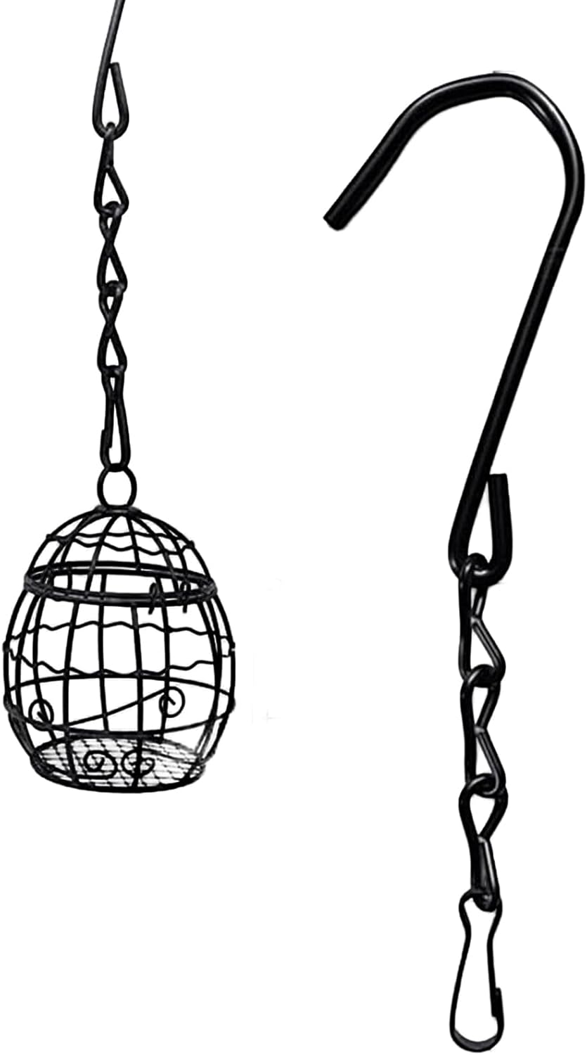 Suet Bird Feeder - Metal Squirrel Proof Wildlife Food Station, with Ho