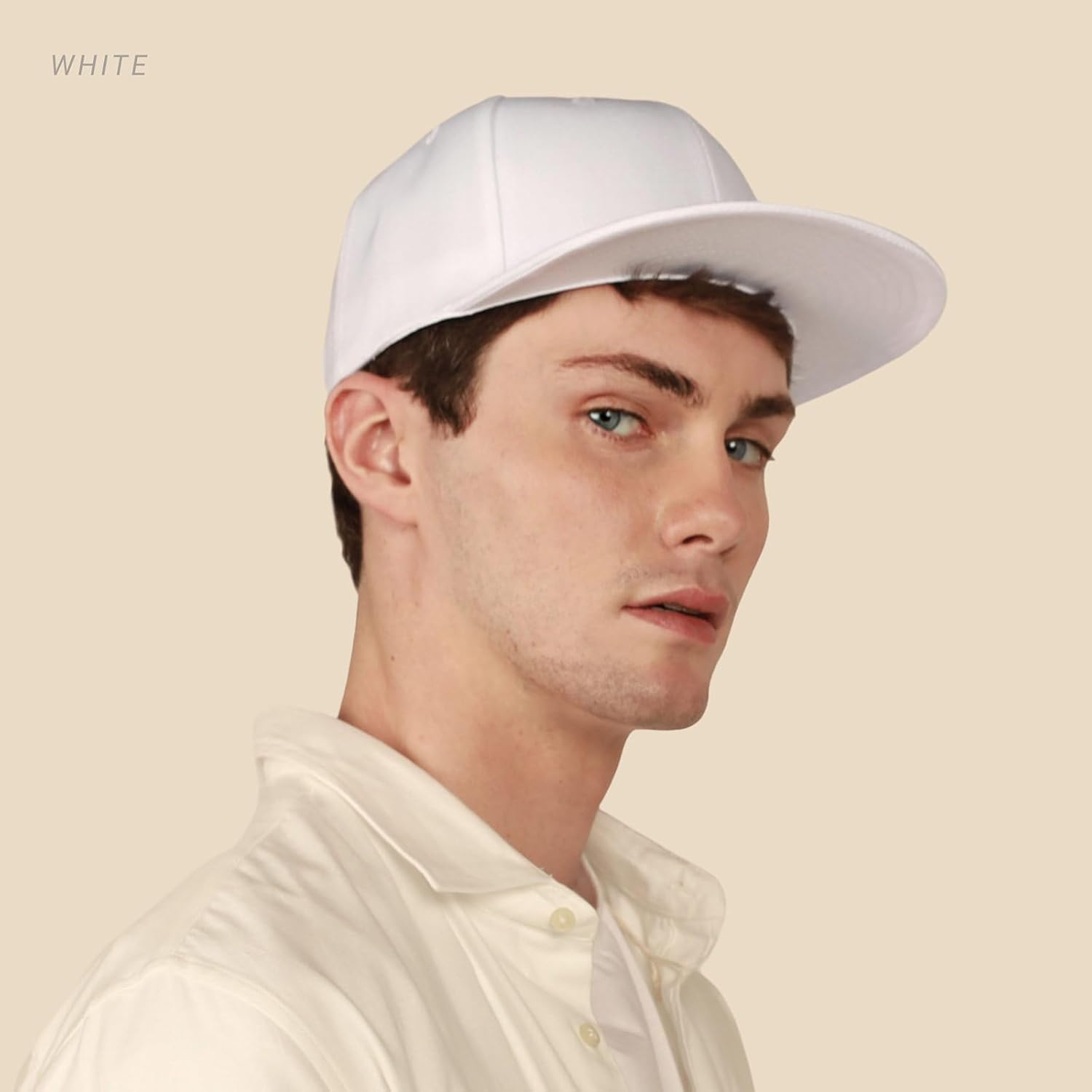 CHOK.LIDS Flat Bill Visor Classic Snapback Hat Blank Adjustable Brim H
