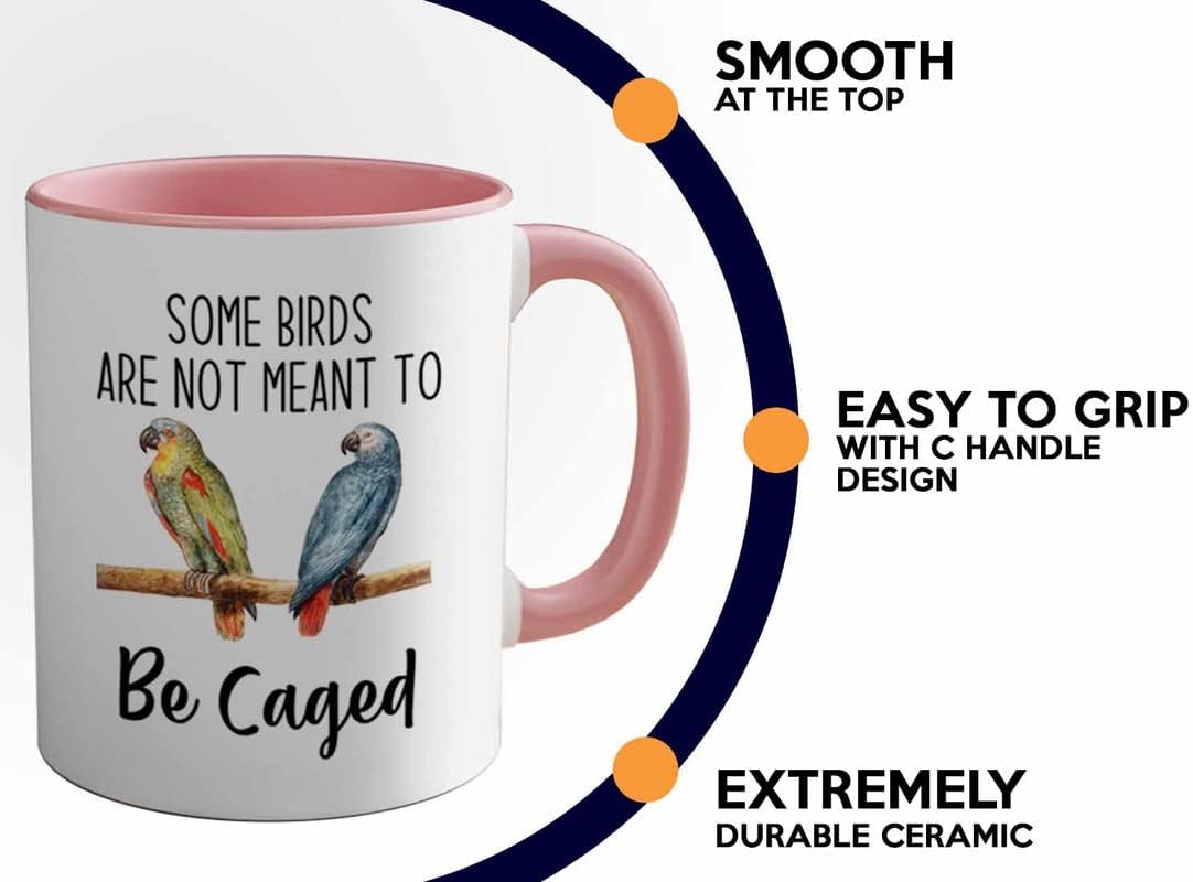 Bird Lover Two Tone Pink Edition 11oz - Birds to be Caged - Hummingbir