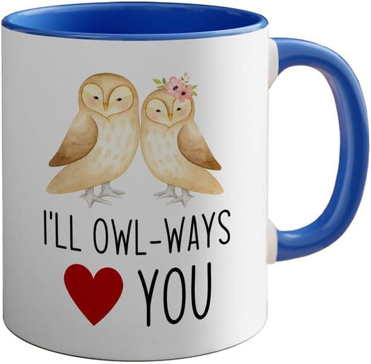 Bird Lover Two Tone Green Edition 11oz - I'll owl-Ways Love You - Hummingbird Nest Cage Parrot Dad Gardening Outdoor Birdwatcher Feeder