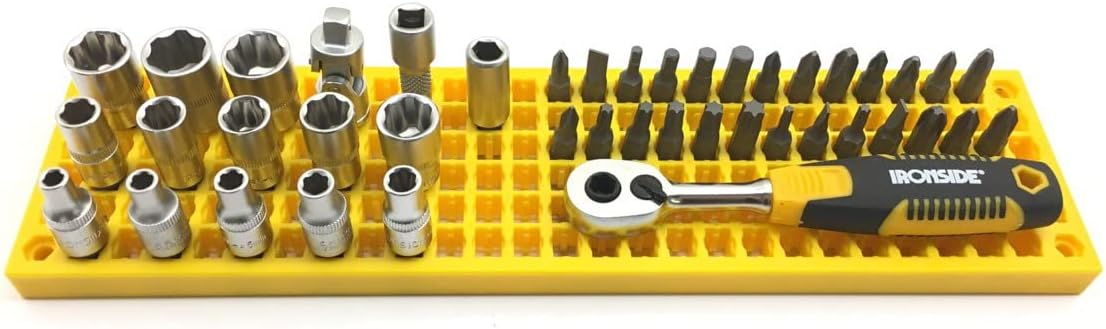 Organizer Genie - One Black Slim Pegboard to organize your Sockets, Wrenches, Pliers, Screwdrivers, Bits and All Other Tools