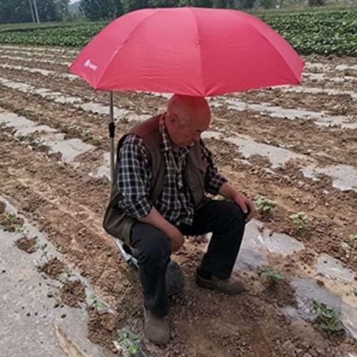 HBJWOV Garden Cart Rolling Work Seat Garden Cart Stool with Umbrella Bracket But Not Include Umbrella