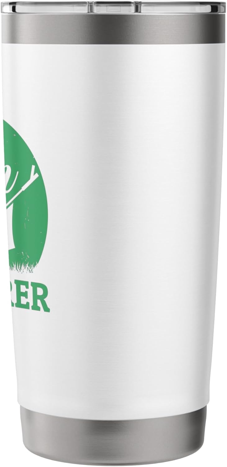 Lawn Whisperer Funny Gardener Lawn Mower Gag Outfit Stainless Steel Insulated Tumbler