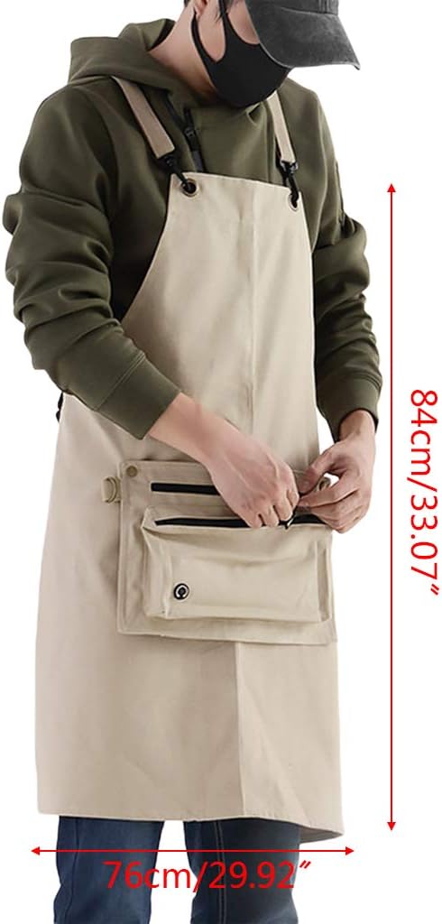 Canvas Work Apron Garden Tool Storage Apron Art Tools Apron Fashion We
