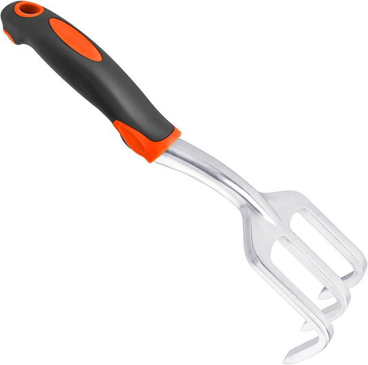 Hand Rake Garden Tool, Heavy Duty Hand Cultivators for Gardening, Smal