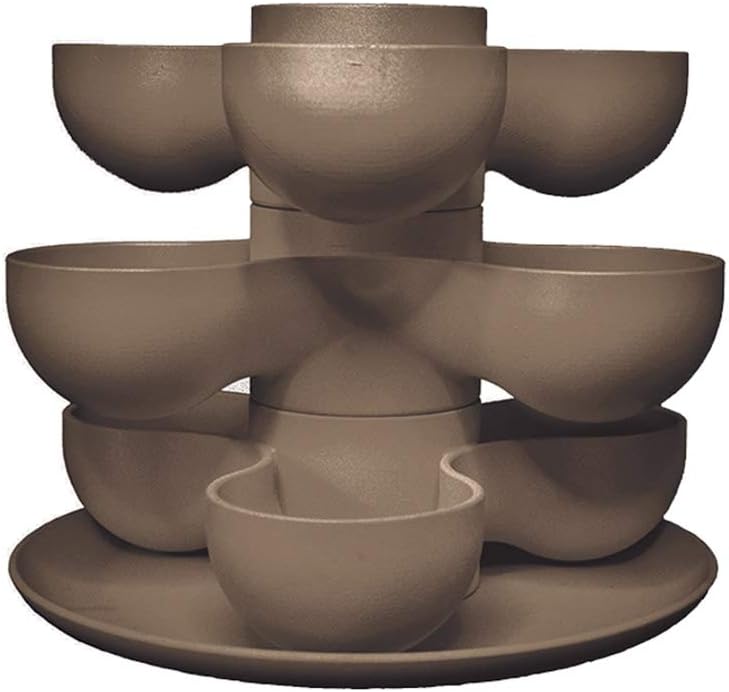 The HC Companies 8 Inch Round Stacking Decorative Indoor Pixie Succule