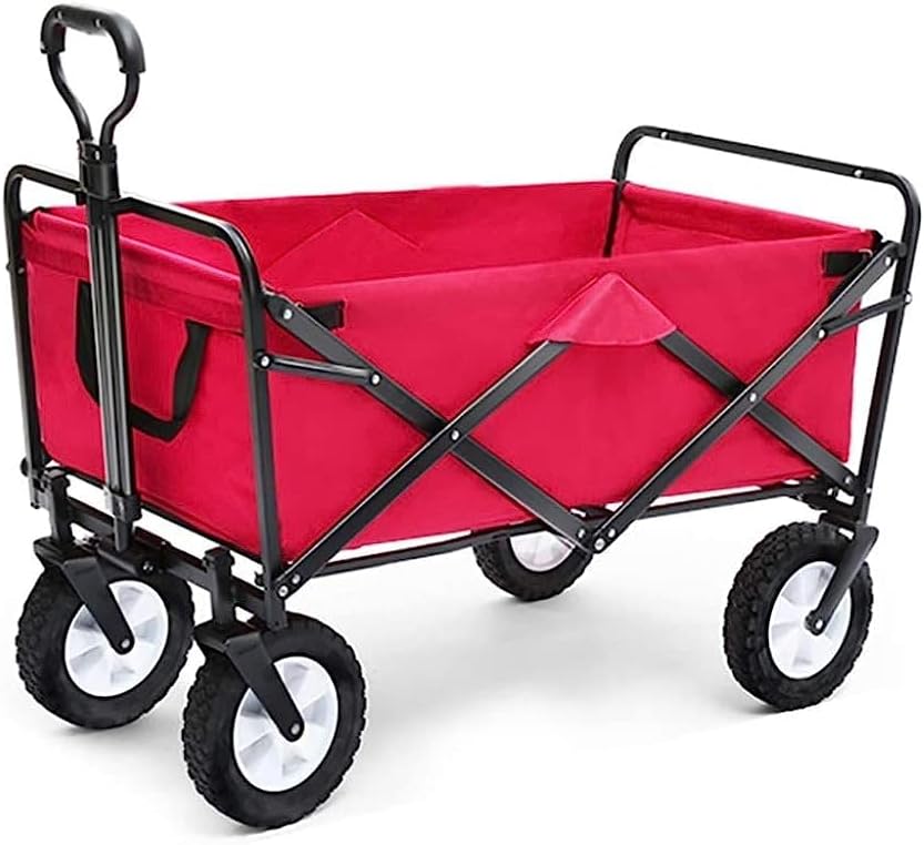 Handcart, Folding Garden Trolley Cart Heavy Duty Wagon Multi-Function 