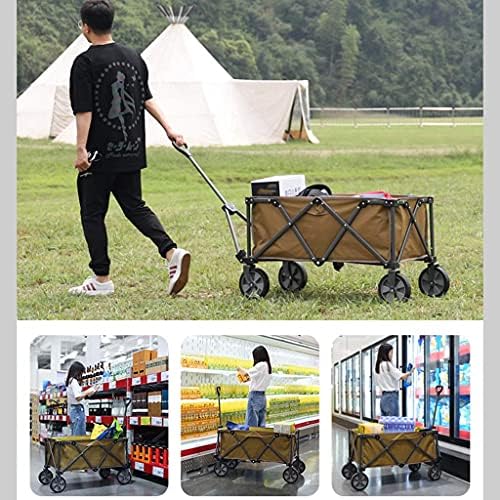 Collapsible Wagon Cart with Wheels Foldable Folding Wagons Carts Silen