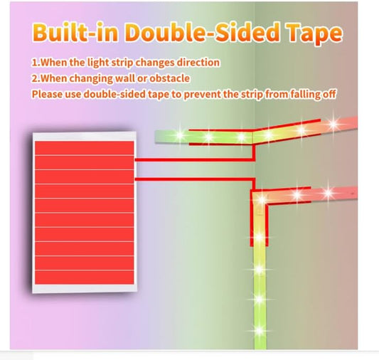 Led Lights for Bedroom 50ft (1 Roll), Color Changing RGB Led Strip Lights with 60 Keys Remote and App Control, Music Sync Led Lights for Room Kitchen Party Home Decor