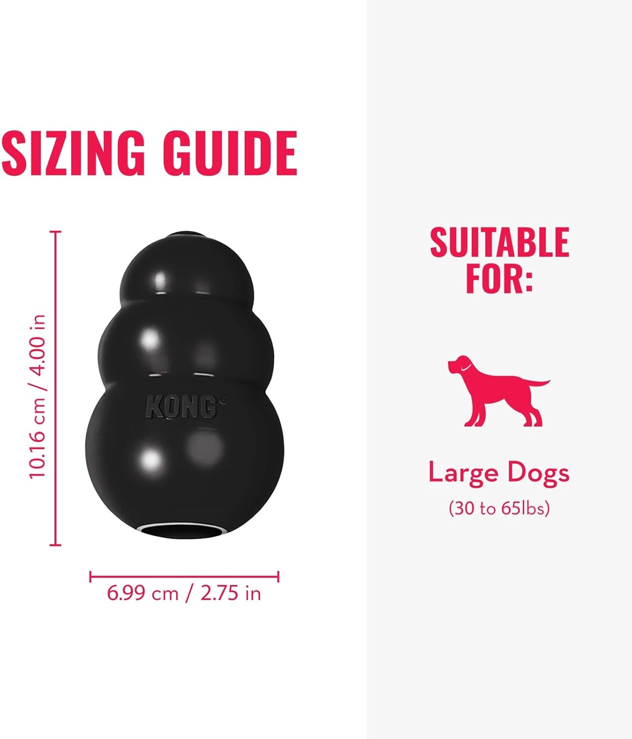 KONG Extreme Dog Toy - Fetch & Chew Toy - Treat-Filling Capabilities &