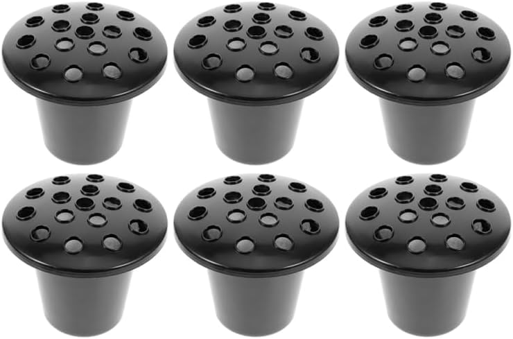 Yardwe Cemetery Flower Holders with Lotus Base 16-Hole Plastic Grave V