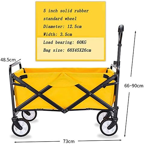 Portable Camping Cart,Foldable Cart Folding Wagon Beach Cart All Terra