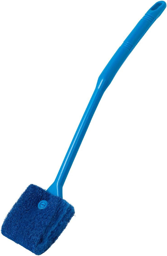 SLSON Aquarium Algae Scraper Double Sided Sponge Brush Cleaner Long Ha