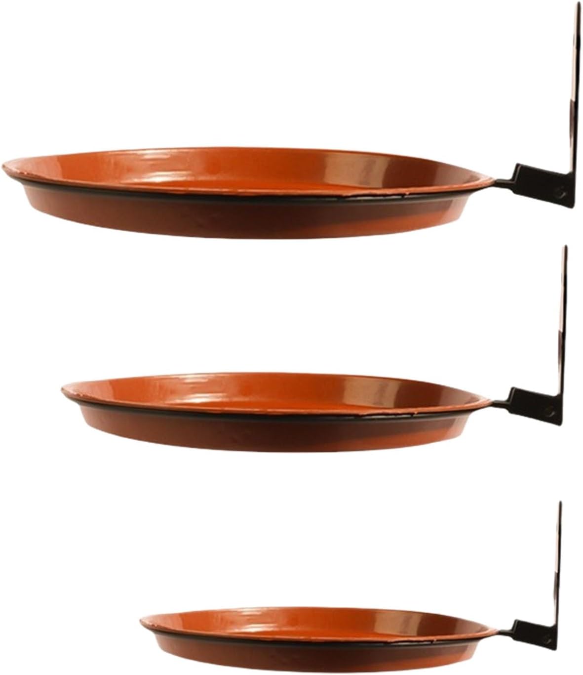 3 Tiered Outdoor Bird Feeders With Mounted Feeding Tray And Reinforced Base For Stable Wild Bird Attraction Watching Multiuse Garden Feeder