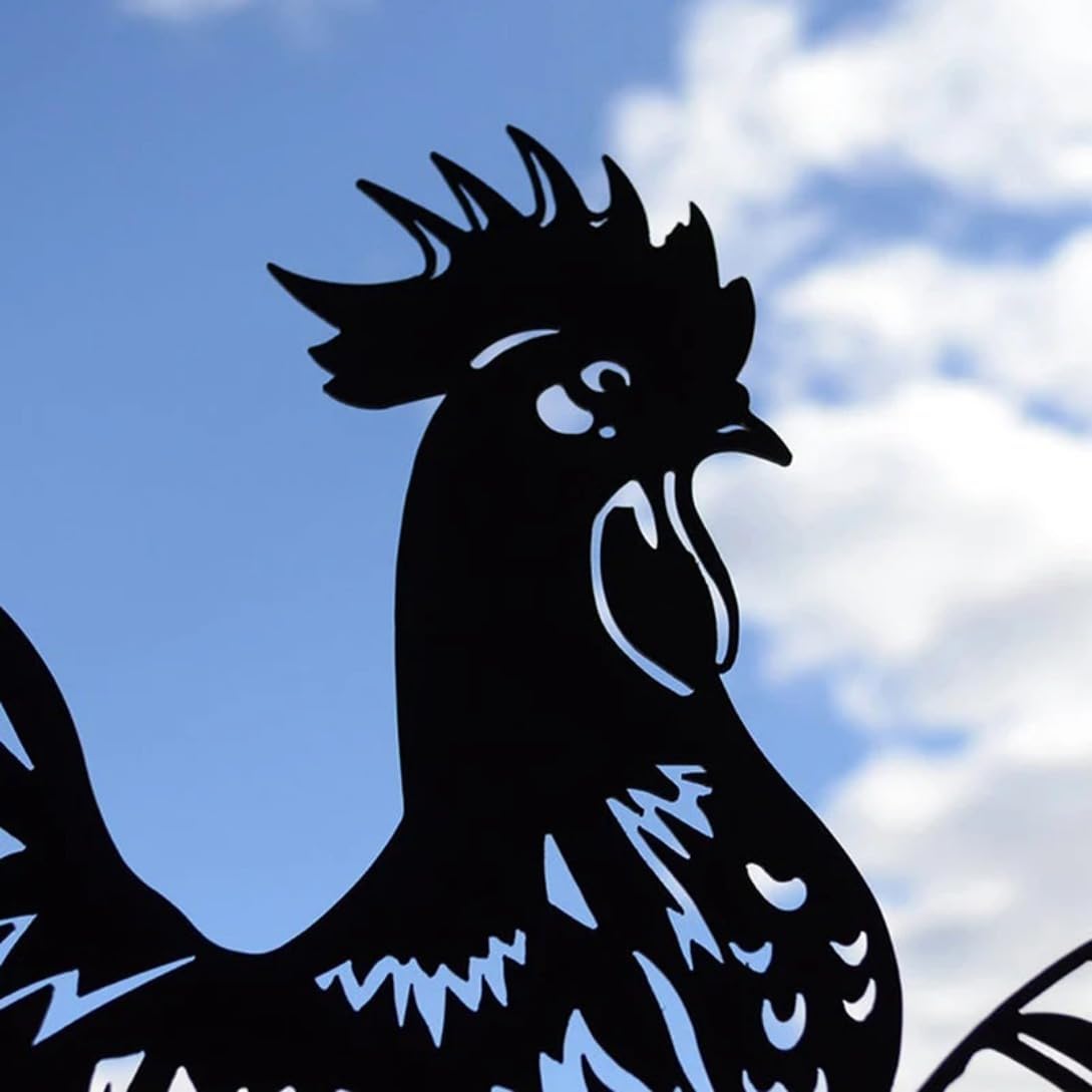 Stainless Steel Rooster Weathervane Weather Vane Yard Garden Barn Ornament Animal Style Kit Weather Vanes Roofs Farm Scene Decor (Little Donkey)