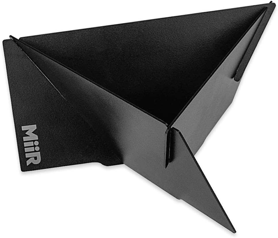 MiiR Pourigami, Innovative Portable and Collapsable Coffee Dripper - Durable Stainless Steel Maker for Effortless Pour Over with Convenient Travel Case Included