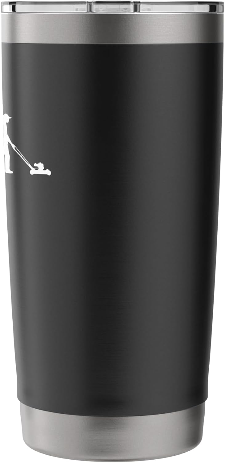 Funny Lawn Care Mower Lawn Mowing Garden Lover Pun Evolution Stainless Steel Insulated Tumbler