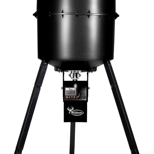 WILDGAME Innovations Evolution 40-Gallon Game Feeder Kit | Durable Weather-Resistant Varmint-Proof Deer Feeder with 270-Pound Capacity, 1-6 Feed Times & 50-Feet Radius
