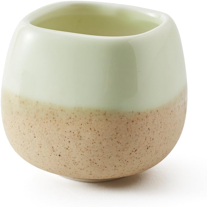 SUN-E 5 in Set 2.2 Inch Container Planter Ceramic Flowing Glaze Five Color Base Serial Set Succulent Plant Pot Cactus Plant Pot Flower Pot Idea