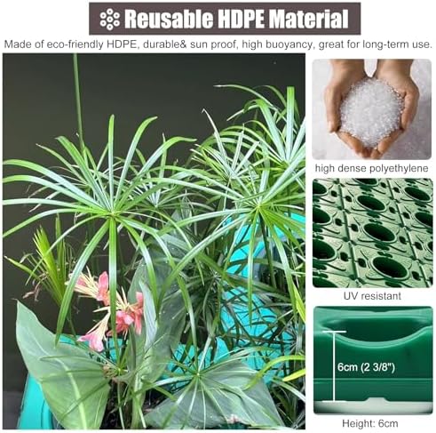 Aquarium Water Plants Floating Planter Basket Outdoor Plant Island for