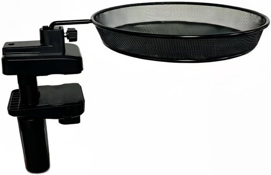 Railing/Fence/Pole Mount Bird Feeder 8" Metal Mesh Birdseed Tray for D