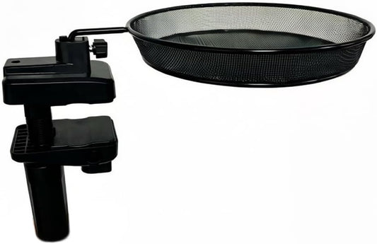 Railing/Fence/Pole Mount Bird Feeder 8" Metal Mesh Birdseed Tray for D
