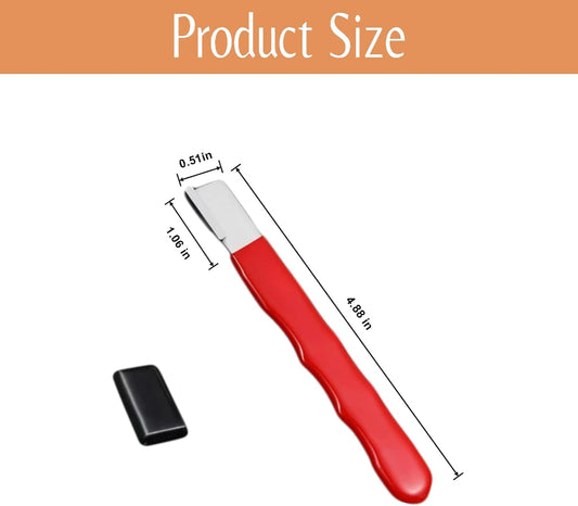 Clipper Blade Sharpener, 6 Pack Garden Tool Sharpener for Hedge Shears, Scissors, Pruning Shears, Hatchets, Sickle - Portable & Durable(3 Red, 3 Black)