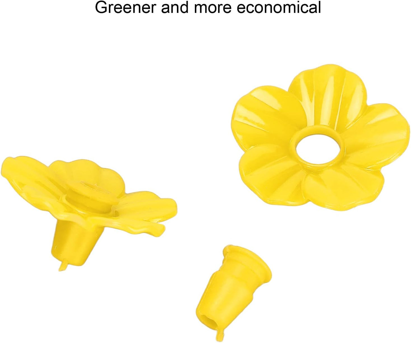 Hummingbird Feeder Flowers, Multicolor Unique Shape Bird Feeder Replacement Flowers for Home Yellow