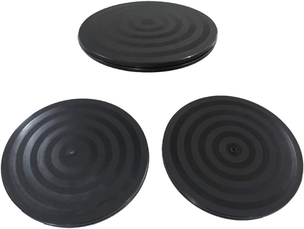 Mini Bonsai Turntable Base Stainless Steel Ball Bearings 360-Degree Rotation Easy Pruning Black 8"