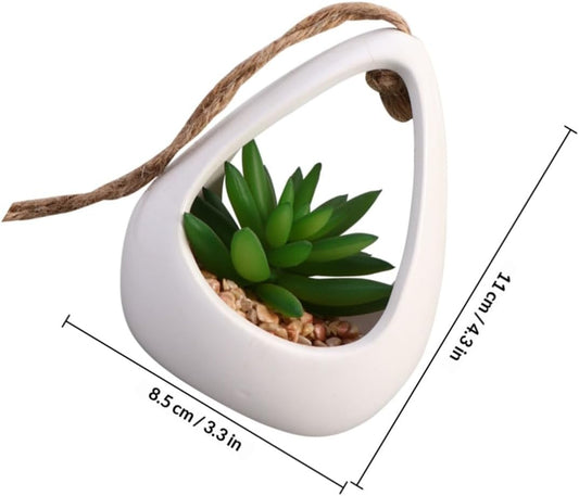 FAVOMOTO Succulent Desktop Ornament Fake Potted Greenery Plastic Craft