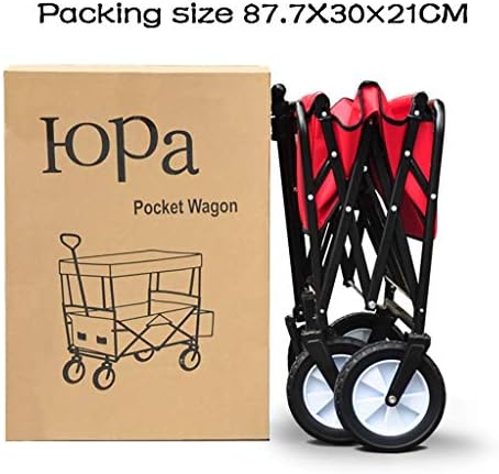 Collapsible Wagon Cart with Wheels Foldable Folding Wagons Carts Silen