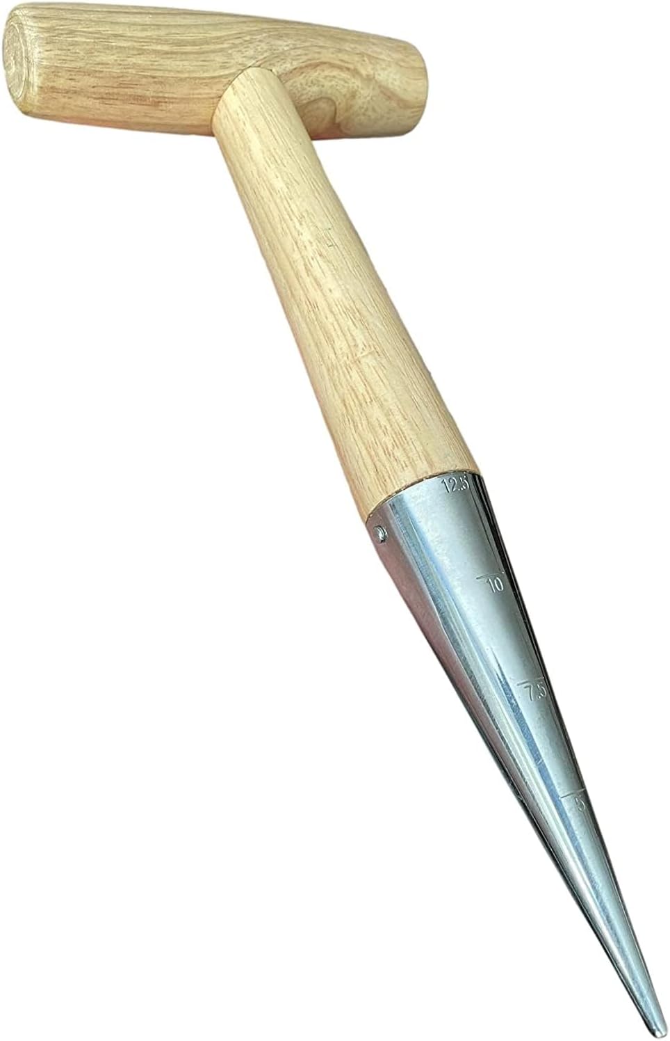 Garden Guru Steel Dibber Planter Tool for Planting Seeds & Bulbs - Hig