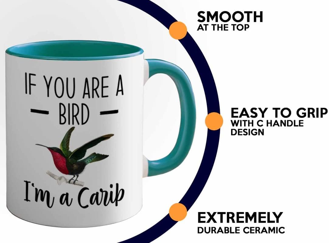 Bird Lover Two Tone Green Edition 11oz - Bird and Carib - Hummingbird 