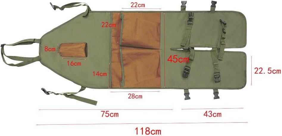 Gardening Leg Apron with Multiple Pockets, 600D Oxford Fabric Waterproof Gardening Apron for Pruning Harvesting