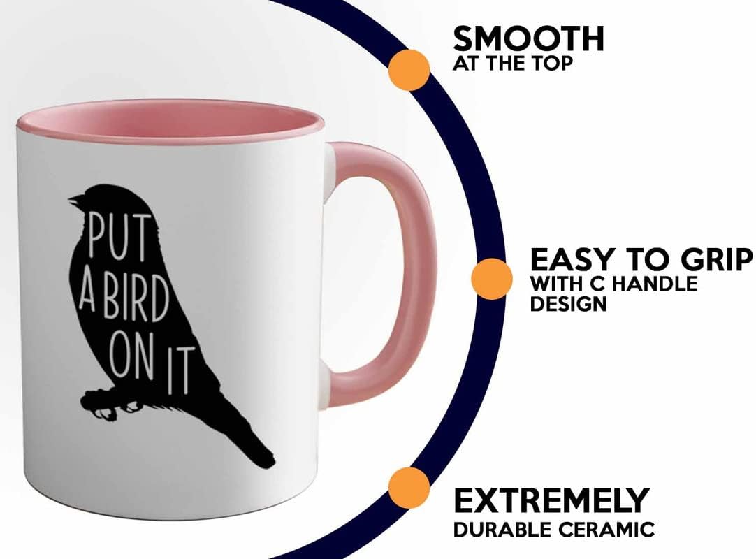 Bird Lover Two Tone Pink Edition 11oz - Put a Bird on it - Hummingbird