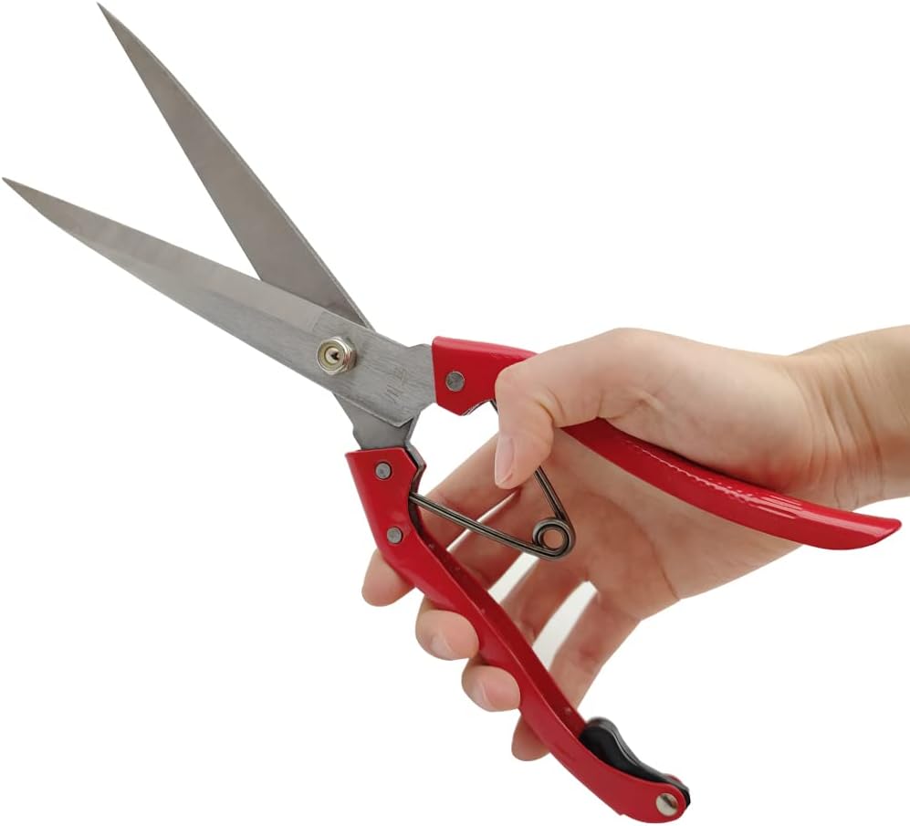 Hand Shears for Sheep Multifunctional Sheep Shear Wool Shear Trimming Scissor with Spring Stainless Steel Garden Kitchen Scissors