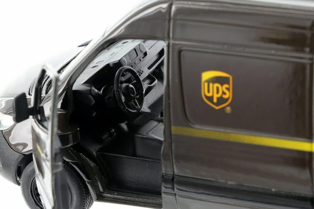 KiNSMART - Mercedes-Benz Sprinter UPS Edition Cargo Van, 1:48 O Scale 