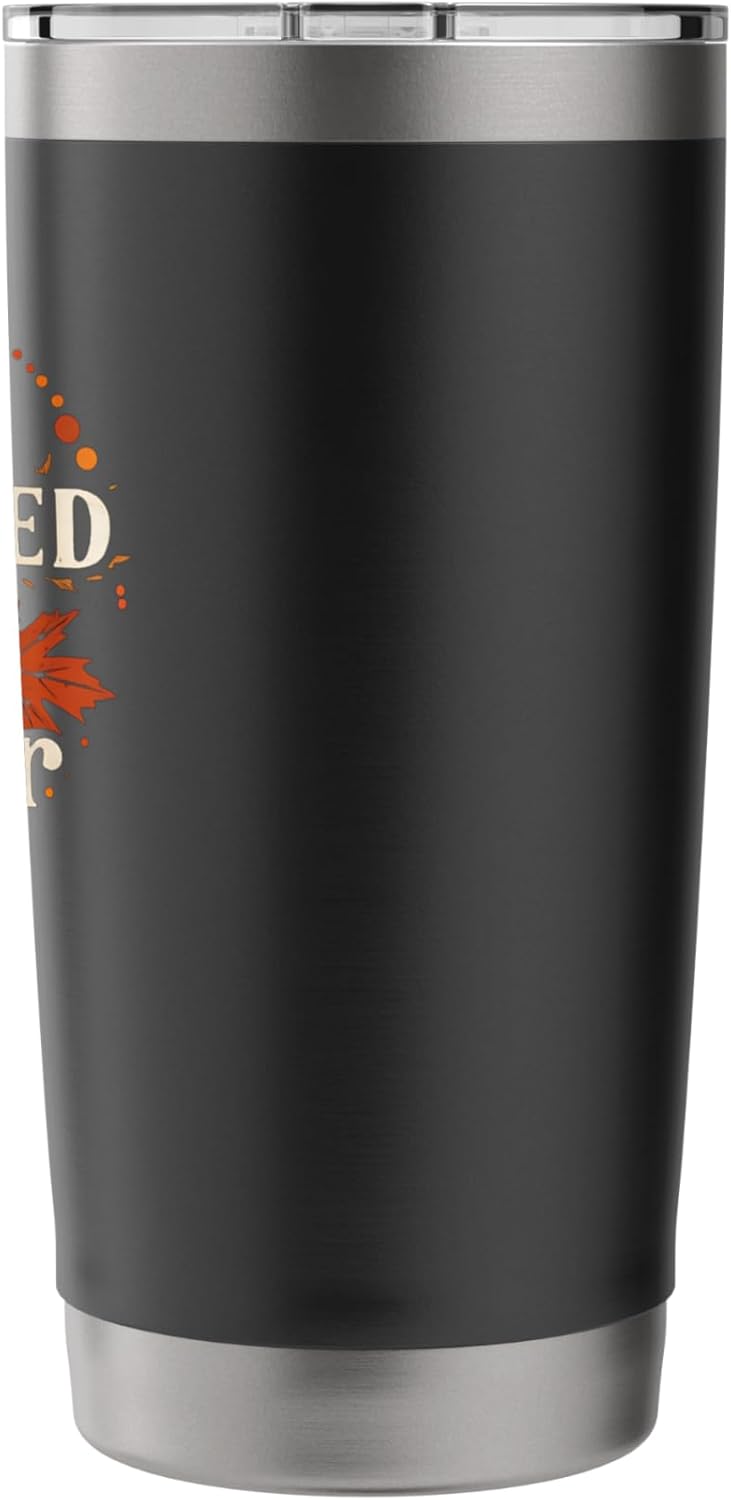 Self-Employed Leaf Blower Funny Lawn Care Fall Humor Stainless Steel Insulated Tumbler
