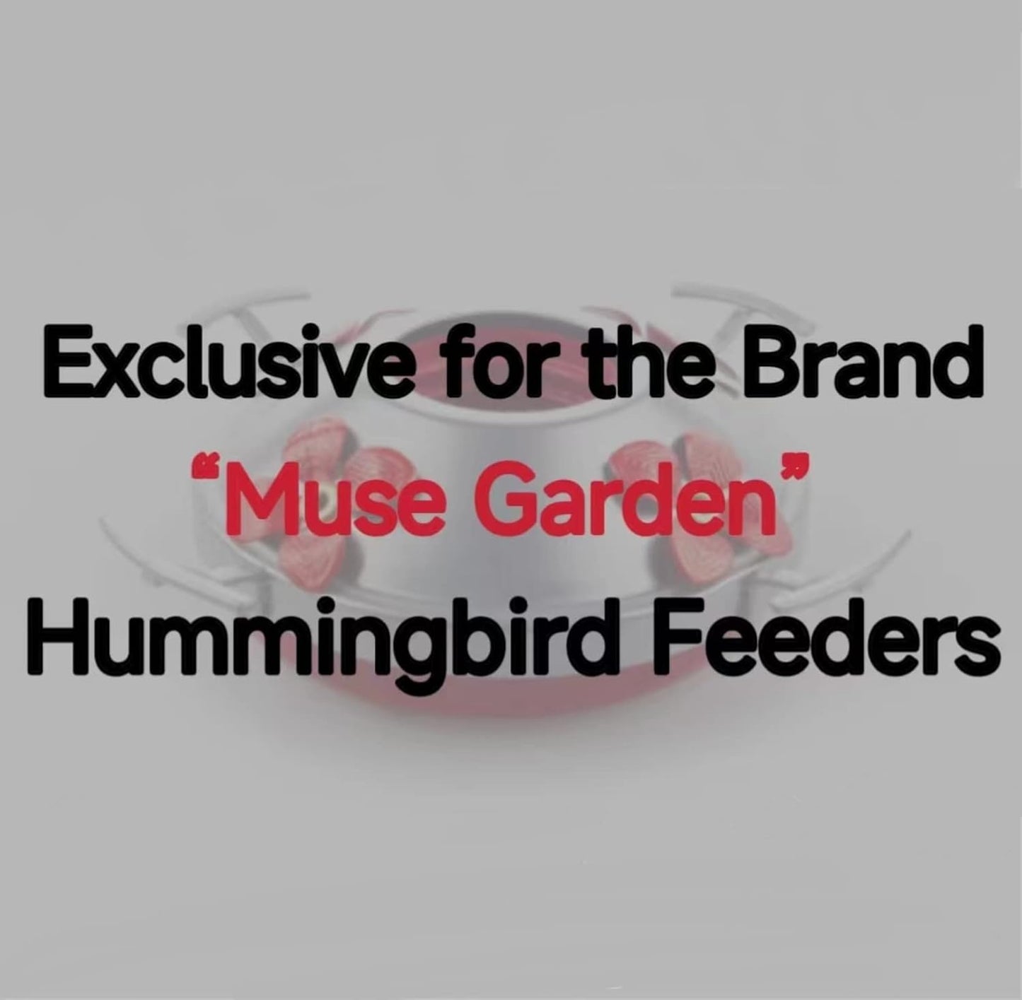 Muse Garden Original Hummingbird Feeder Replacement Metal Base, Exclusive for Muse Garden Hummingbird Feeders Only, No Rust, Safe for Hummingbirds, Thread Diameter 1.7 Inch