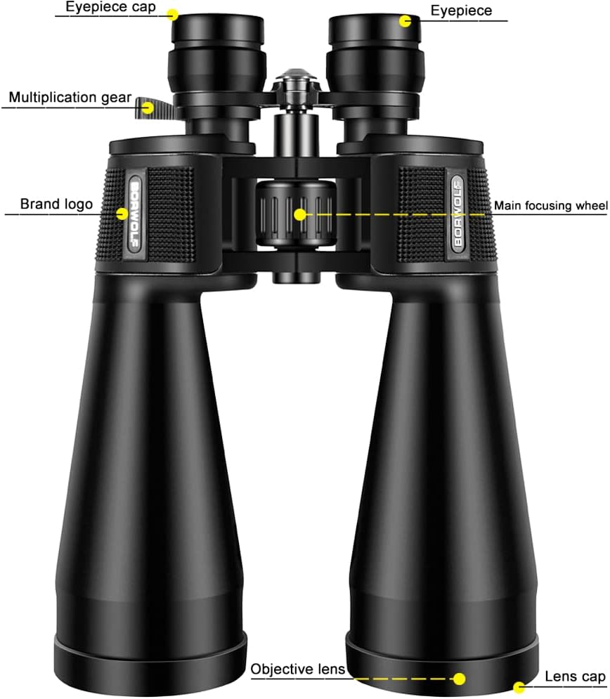 20-60X70 High Magnification HD Professional Zoom Binoculars20X-60X Times Telescope for Bird Watching and Hunting